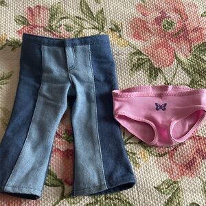 American Girl Doll Julie’s Meet Outfit: Jeans & Panties